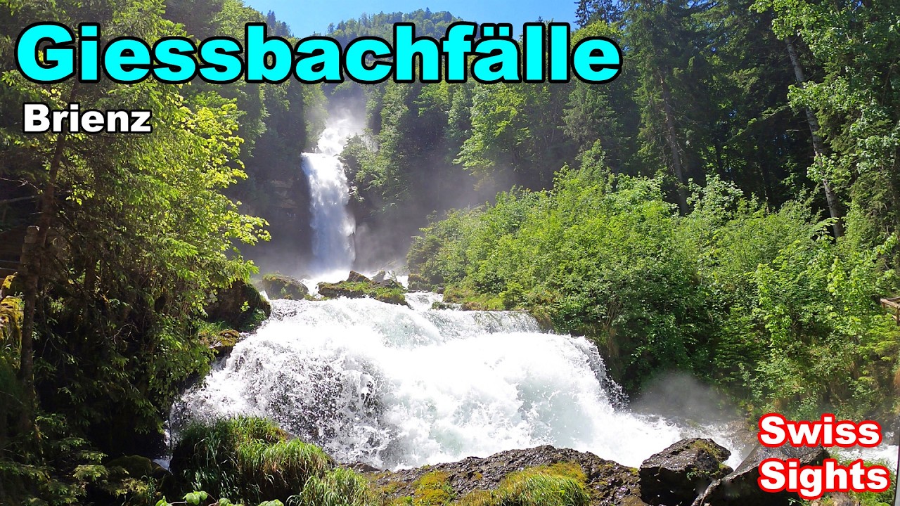 Giessbachfälle Giessbach Falls Switzerland Brienz 4K