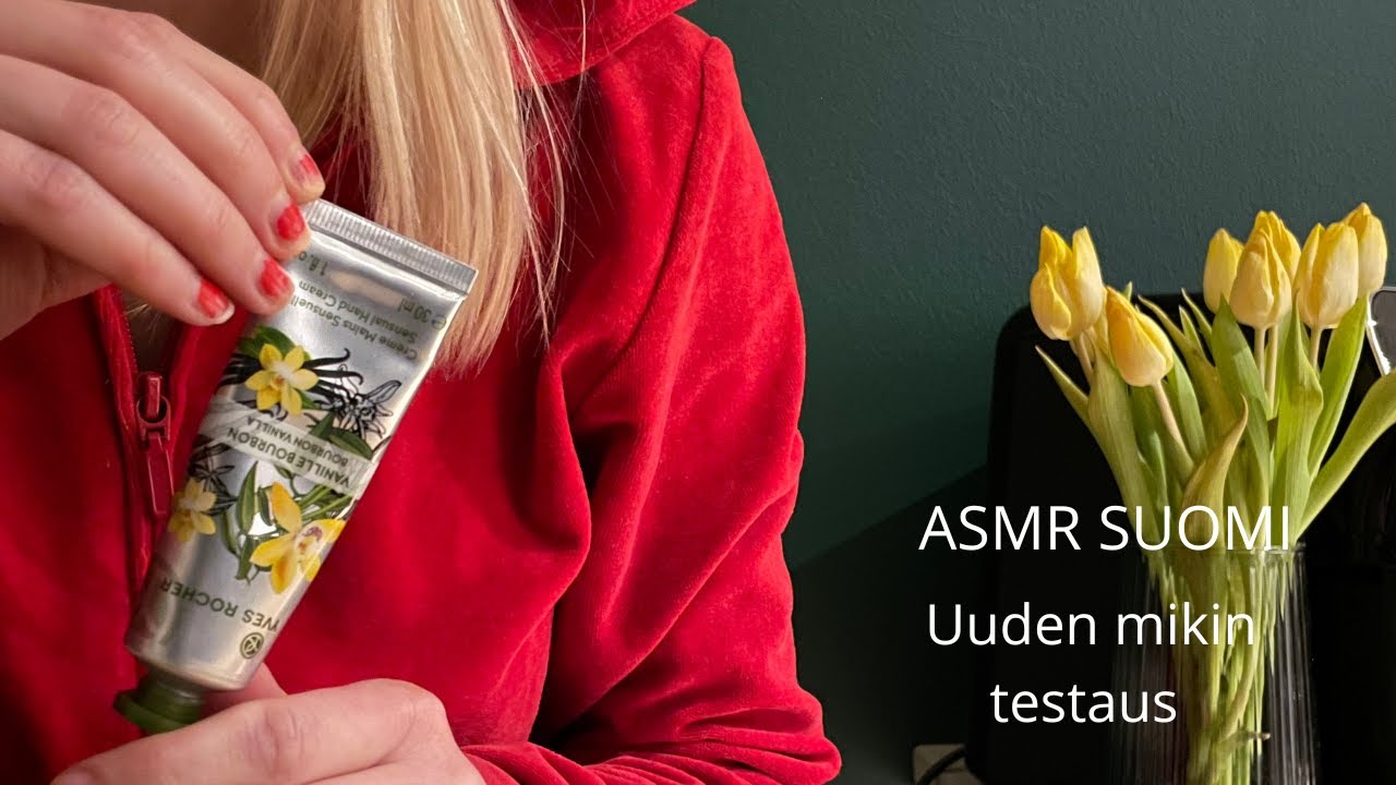 ASMR SUOMI - Testataan uutta mikkiä (käsiääniä, naputtelua ja lähikuiskauksia)