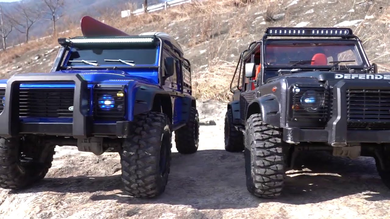 Traxxas TRX-4 Defender | HIMALAYA Pick up & Metallic BLUE Edition | Rock Trail