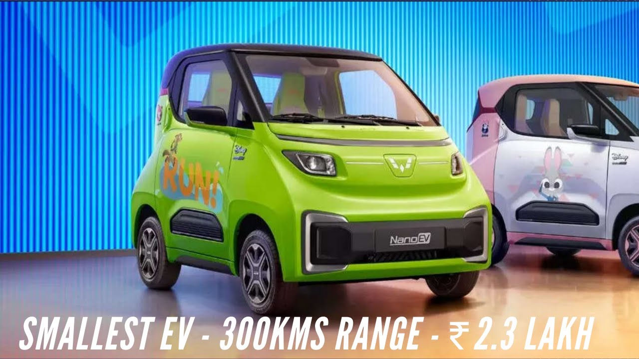 Nano EV - World's Smallest Electric Car with 300Km Range, Launched at ~ ₹2.3 Lakh ➡ JustEV