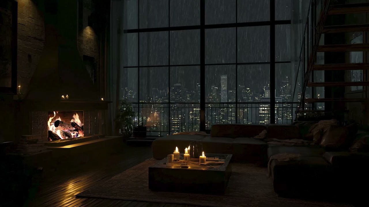 3 Hours Piano Rain Ambience ☔🎹 | Relaxing Chill Music for Sleep, Study & Focus
