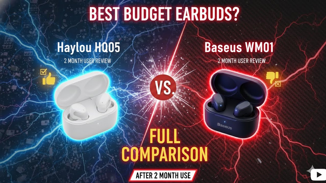 Haylou HQ05 VS Baseus WM01 Earbuds Practical Comparison. Which one is winner? #haylou #hq05 #baseus 
