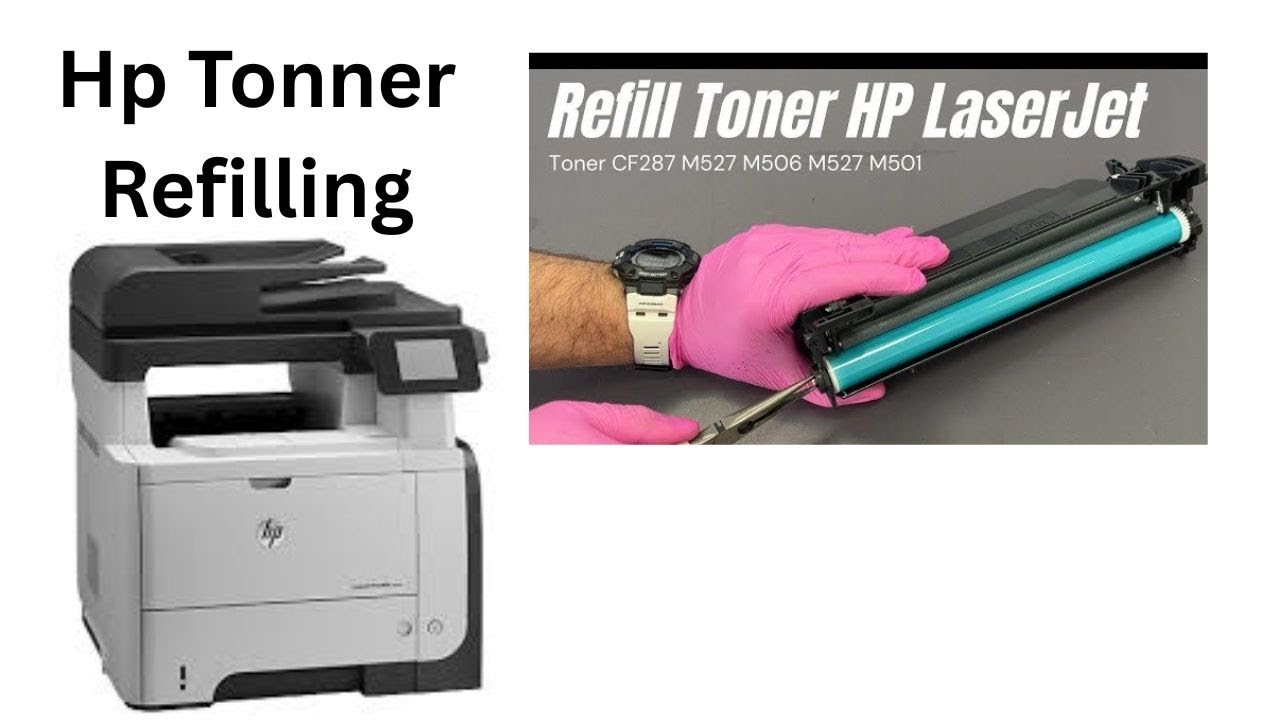 How To Refilling tonner HP M521dw 4 in 1 Mono Laser Multi Function Printer with Duplex