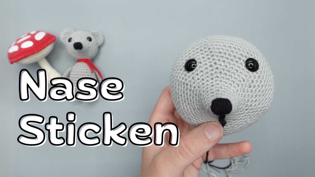 Nase Sticken einfach erklärt | Häkeltechniken