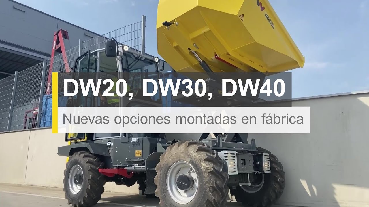 Dumpers de Wacker Neuson DW40, DW30 y DW20: Nuevos modelos y opciones