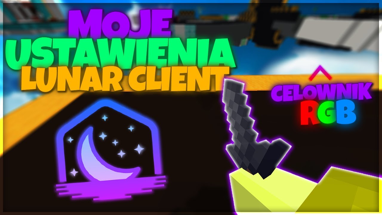 Moje ustawienia LUNAR CLIENT! Celownik RGB!
