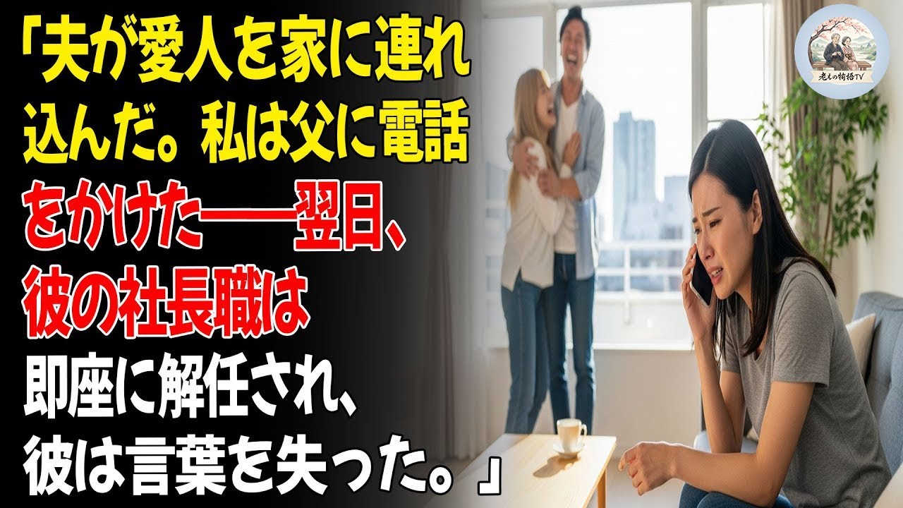 「夫が愛人を家に連れ込んだ。私は父に電話をかけた――翌日、彼の社長職は即座に解任された。」😡