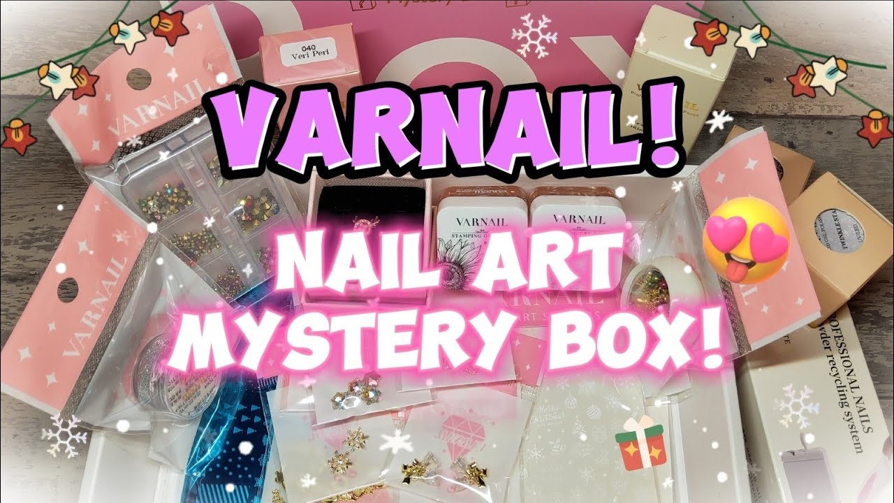 VARNAIL DECEMBER MYSTERY BOX! | NAIL ART MONTHLY SUB BOX