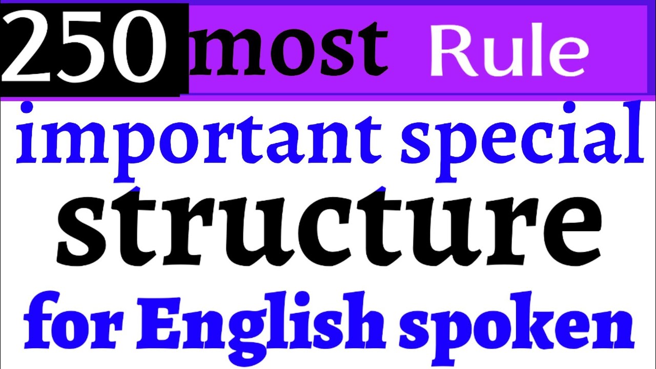 250 special structure for spoken english and daily use sentence|| Special structure