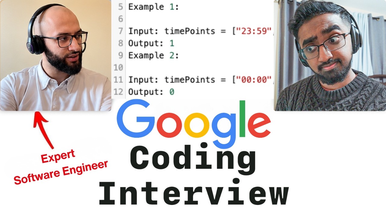 Собеседование по программированию в Google с опытным инженером-программистом.