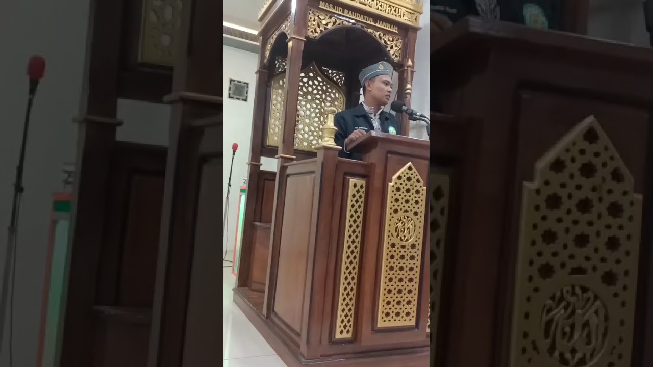 Ceramah Tarwih Siswa MAN Wajo Faris Daulah Nasir Masjid Kaca Bottolita 6 Maret 2026