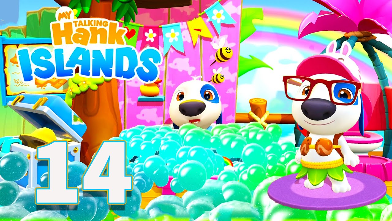 My Talking Hank: Islands Gameplay Walkthrough Part 14 - FHD Full Screen (Android/iOS)