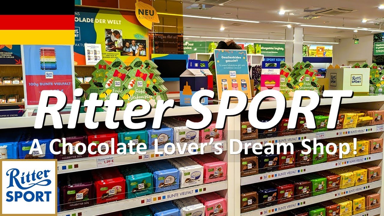 【Ritter SPORT】🇩🇪Germany's No.1 Chocolate! Shopping at the Ritter SPORT factory store