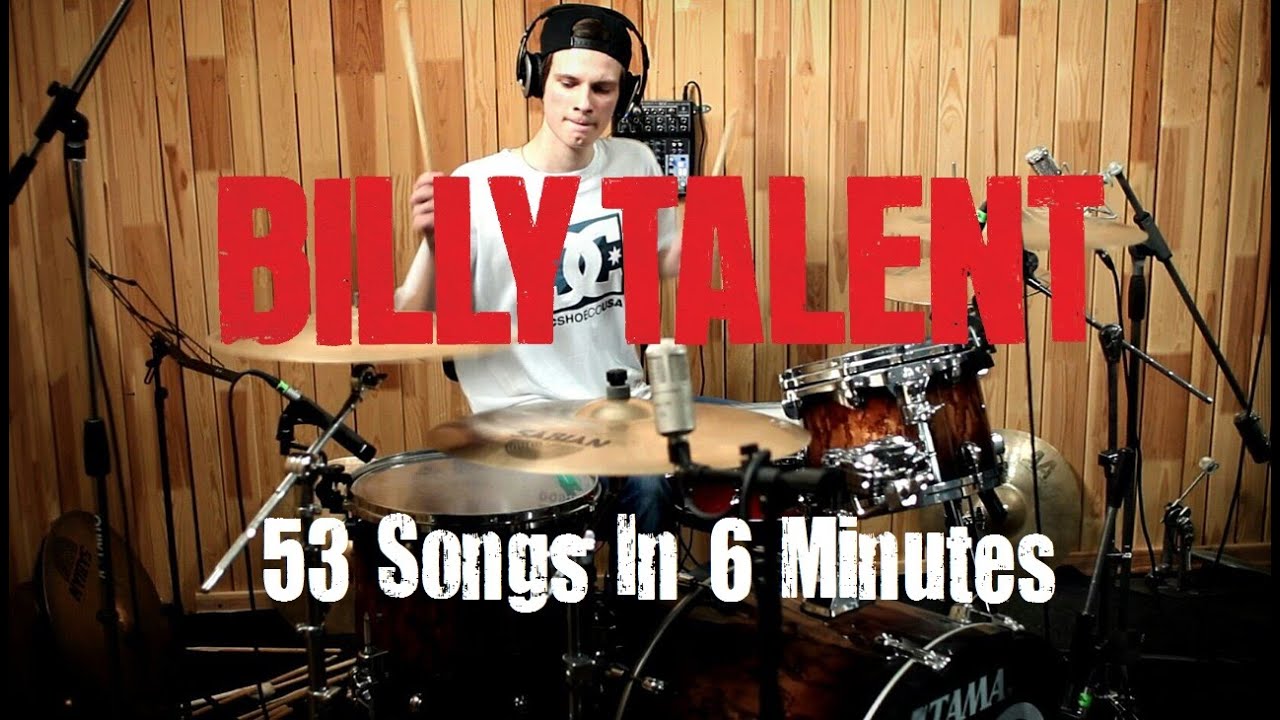 Billy Talent - 53 Songs In 6 Minutes - Drum Medley by Alex Hook