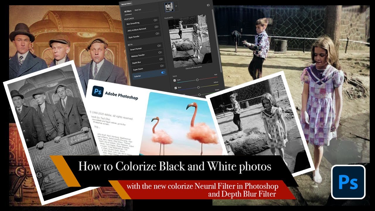 New Colorize Neural filter also looking at Depth Blur Filter in the New Photoshop 2021