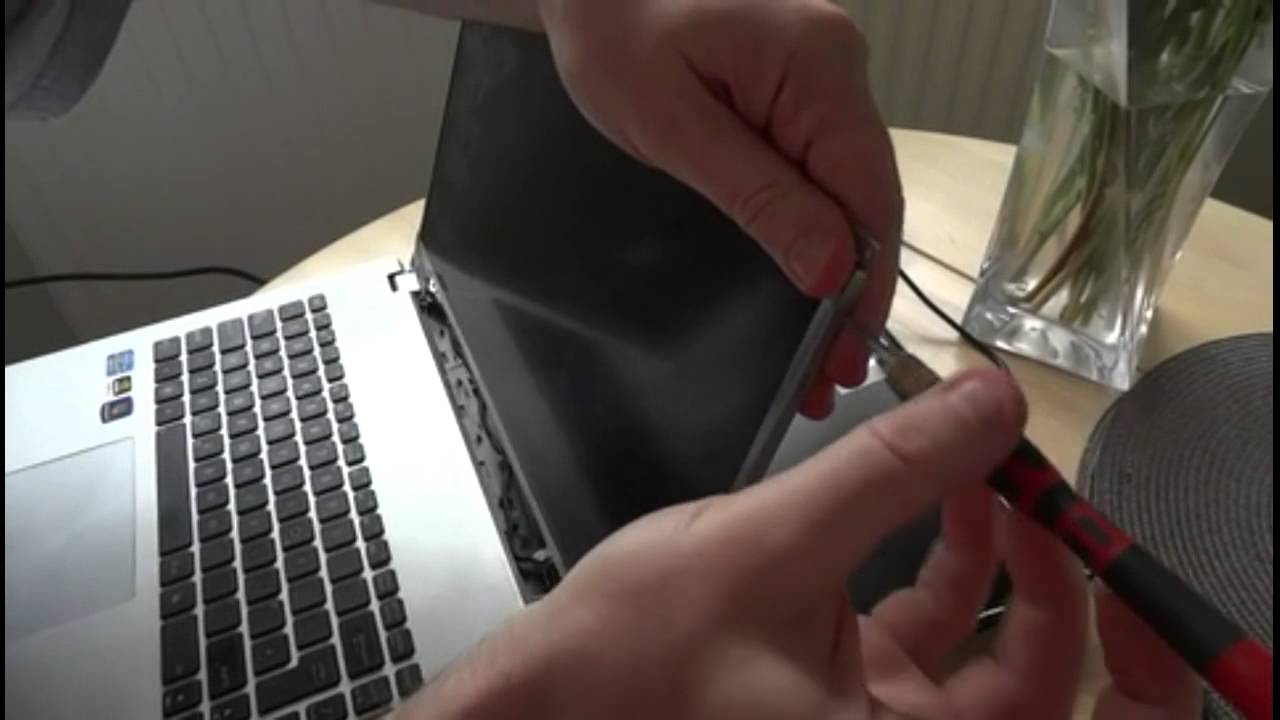Laptop screen replacement / How to replace laptop screen Asus N56VM