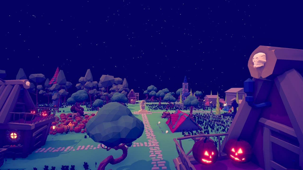 SPOOKY VILLAGE | TABS Map Creator Timelapse