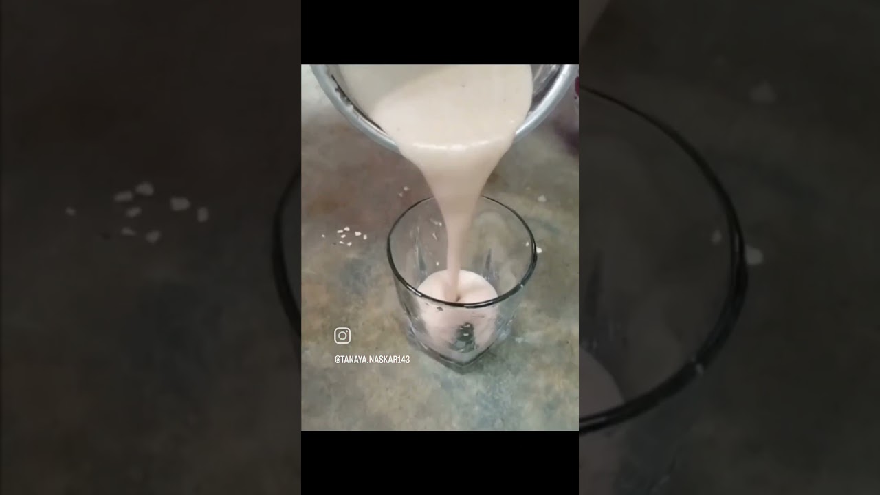 Watermelon banana oats smoothie healthy breakfast