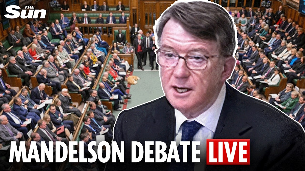LIVE: House of Commons debate Peter Mandelson amid Epstein file bombshell