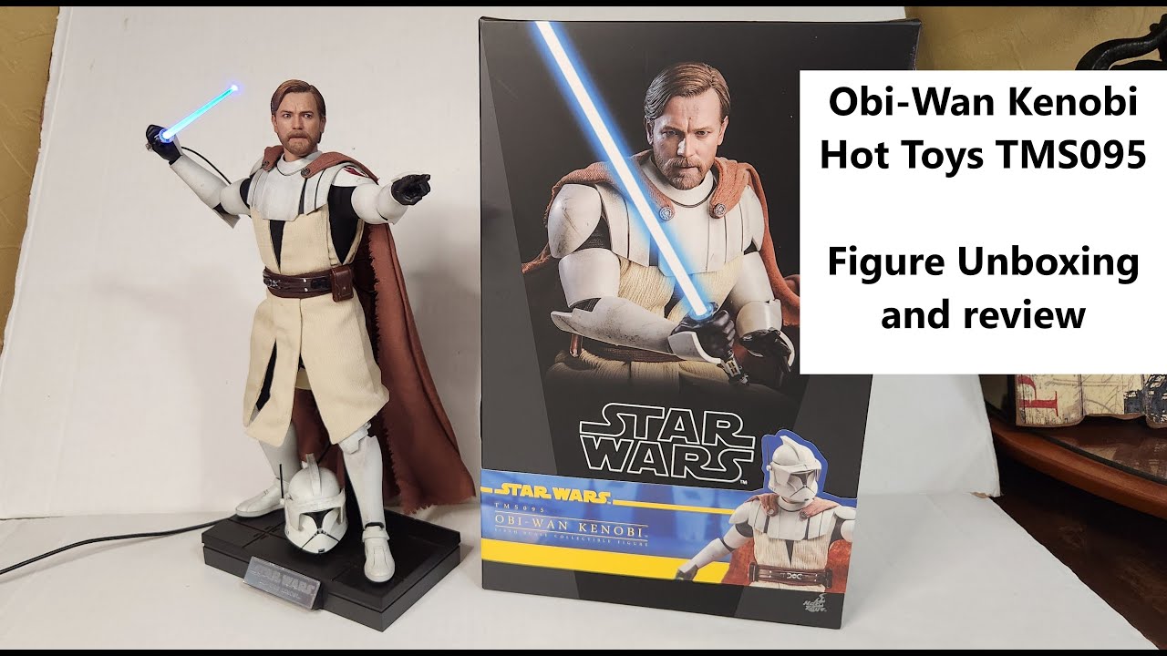 Obi-Wan Kenobi (Clone Wars) Hot Toys TMS095 - figure unboxing and review