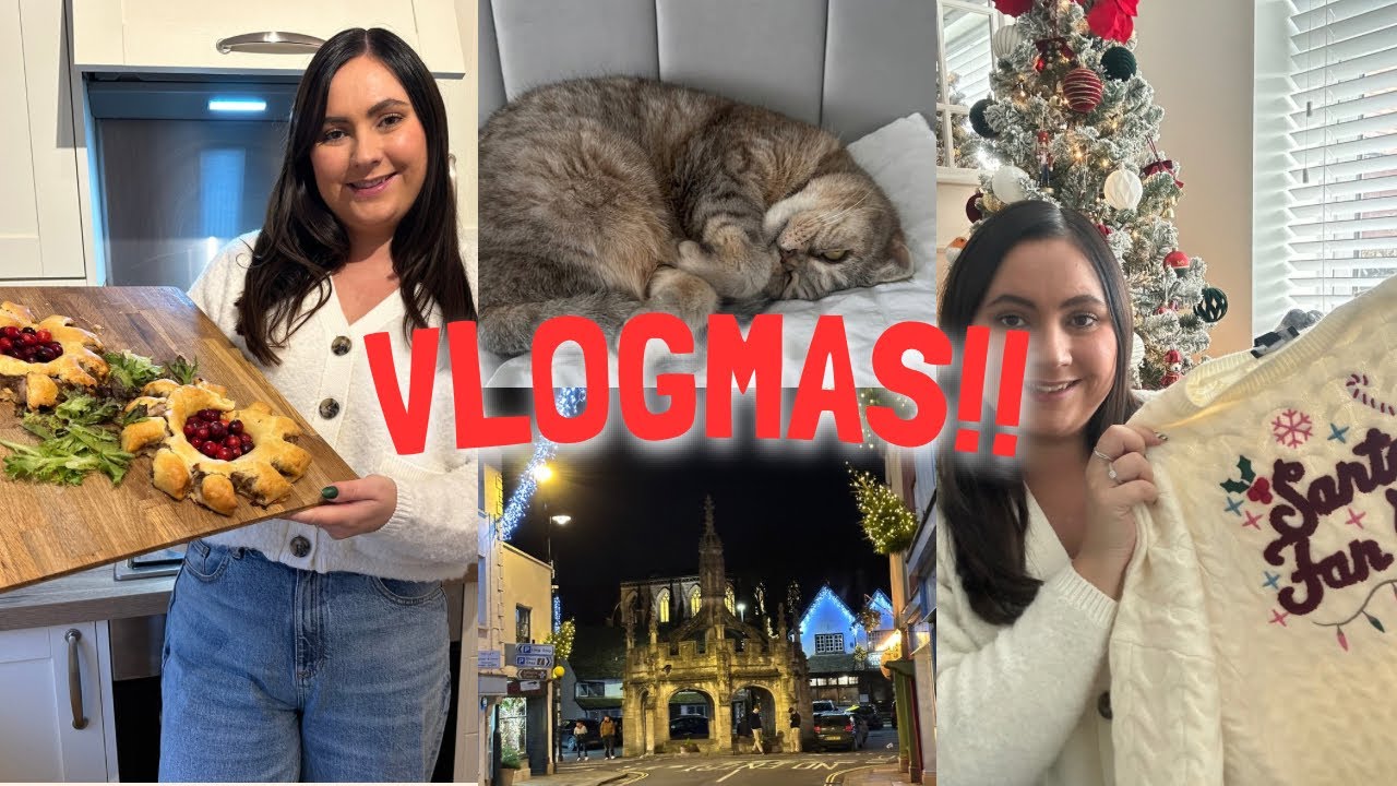 VLOGMAS.. New Look Haul, Sausage Roll Wreath Making & An Evening In Malmesbury 🎄❤️
