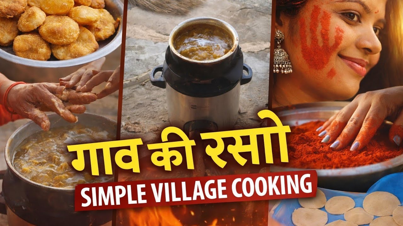 गांव की रसोई में होली स्पेशल😍|Desi Pua & Vada Village Style Cooking#VillageCooking #HoliSpecial