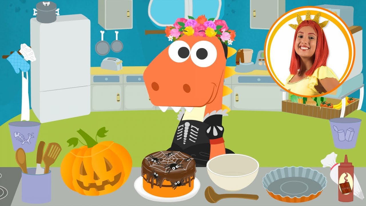 Eddie prepara la torta di Halloween 🎃🦖
