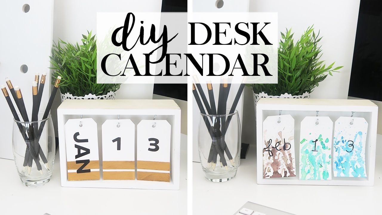 DIY DESK CALENDAR - Get Your Sh*t Together 2017