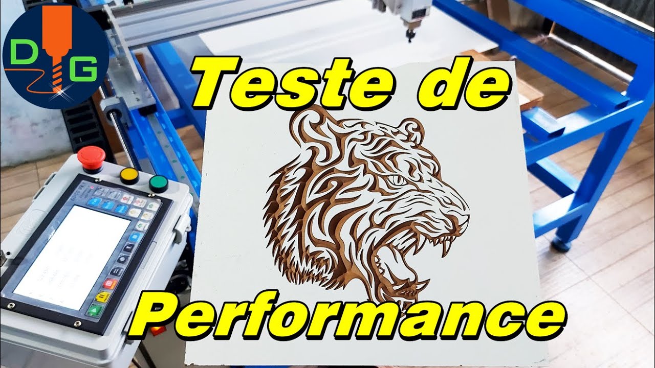 Teste de performance na CNC router