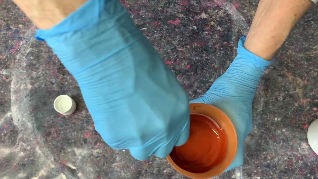 Hoe verf aanmaken met pouring medium, Acryl gieten tutorial, Door Rebecca van Living Expression