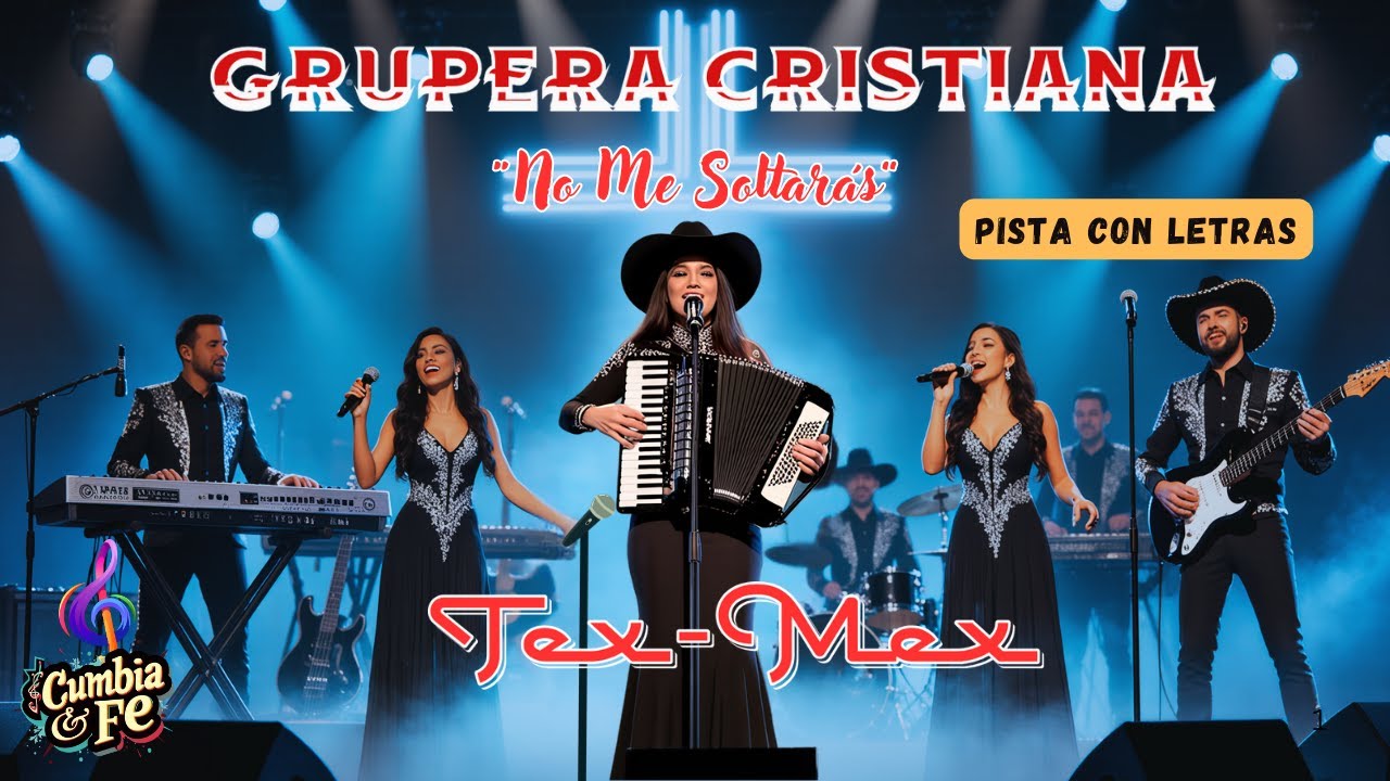 Cumbia Cristiana | No Me Soltarás | Tex Mex Letra - PISTA