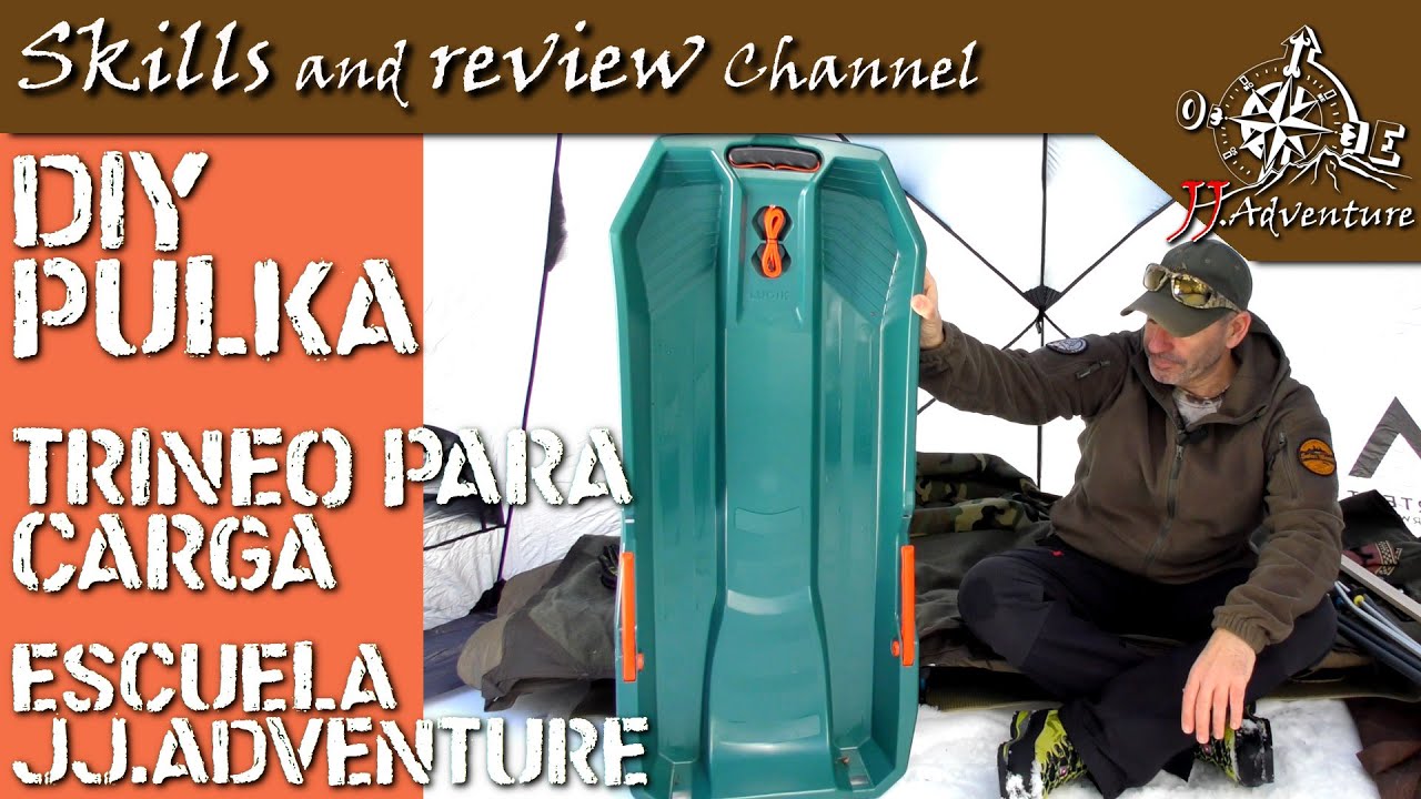 ✅ DIY Pulka con Trineo del Decathlon | Trineo de CARGA