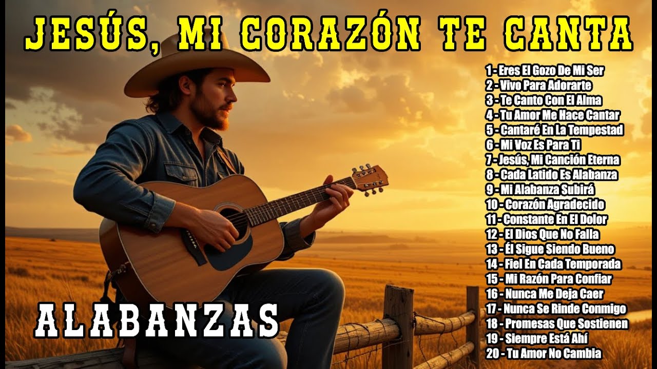 💖 JESÚS, MI CORAZÓN TE CANTA - VOL 1🎶 | Alabanza Country Gospel con Todo el Alma