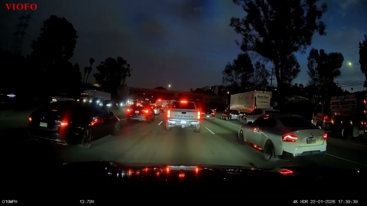 Lái Xe Trên Cao Tốc Ở Mỹ Tiểu Bang California Buổi Chiều I-5S | I-10E 01-22-2026 Viofo