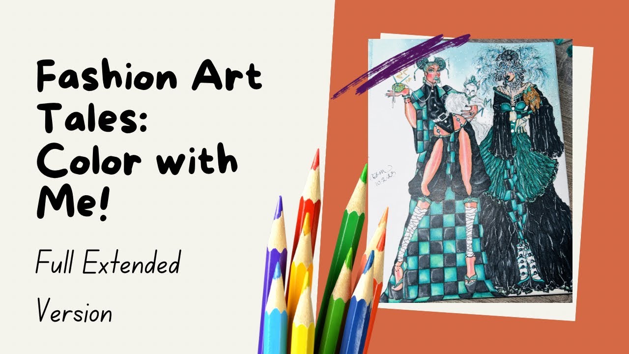 Relax and Color with Me! Fashion Art Therapy 🧘🏾‍♀️ 