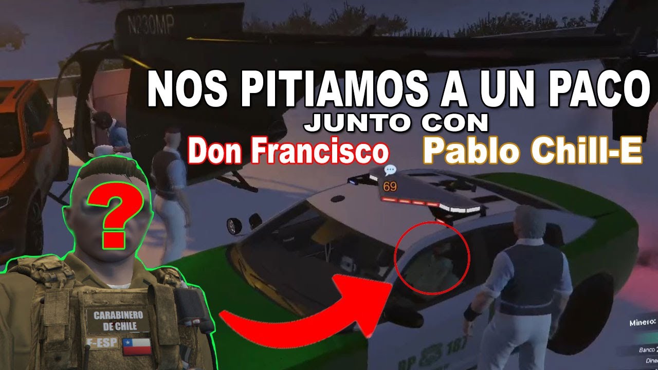 PERSECUCION A Pablo Chill-E pero en esta nos pitiamos al PACO l GTA V ROLEPLAY #CHILE