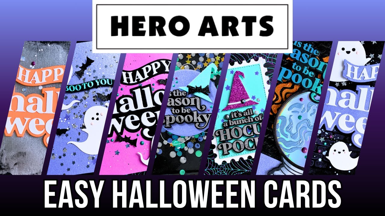 Hero Arts Boo Crew | 7 Spooktacular Handmade Halloween Cards Tutorial