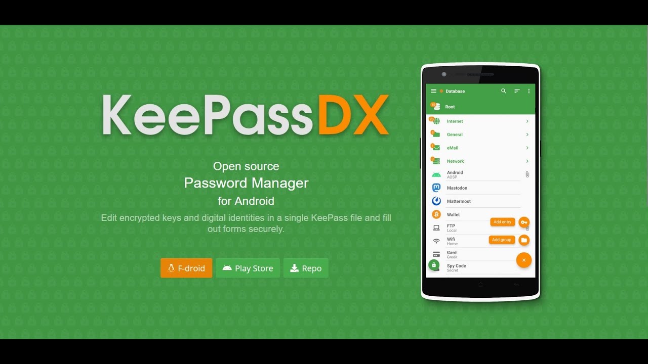 2/6 KeePassDX Gestión de contraseñas en Android