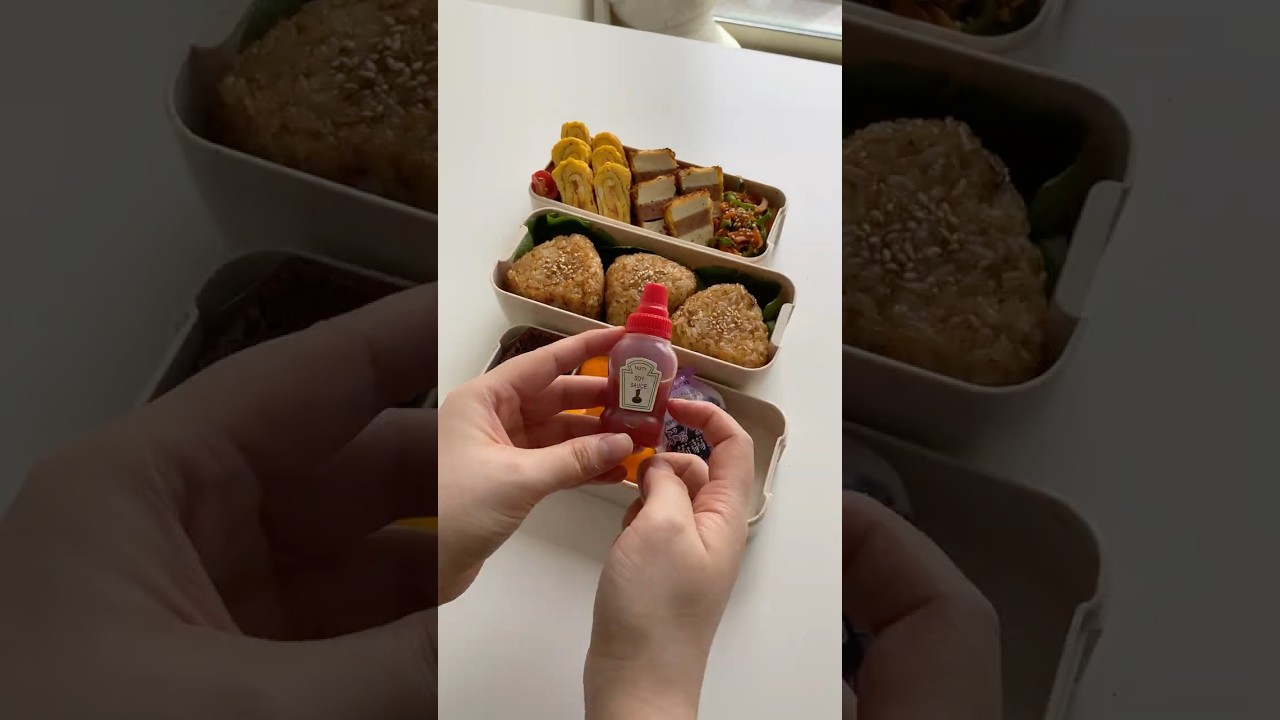 Making a 15 hour shift survival meal for my boyfriend👨&zwj;💼🍱 #asmr #lunchbox #bento #cooking #food