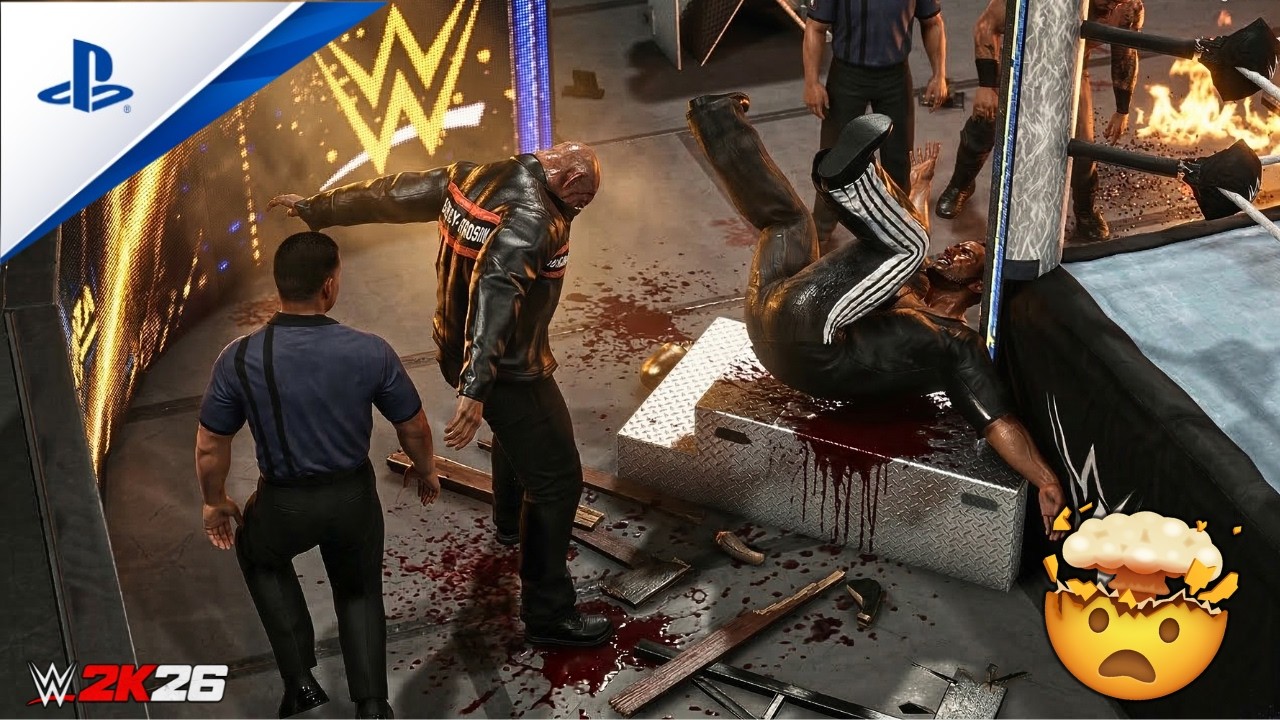 WWE 2K26 – Голдберг против Рока '99 | Матч за титул абсолютного чемпиона без правил | Геймплей на ПК
