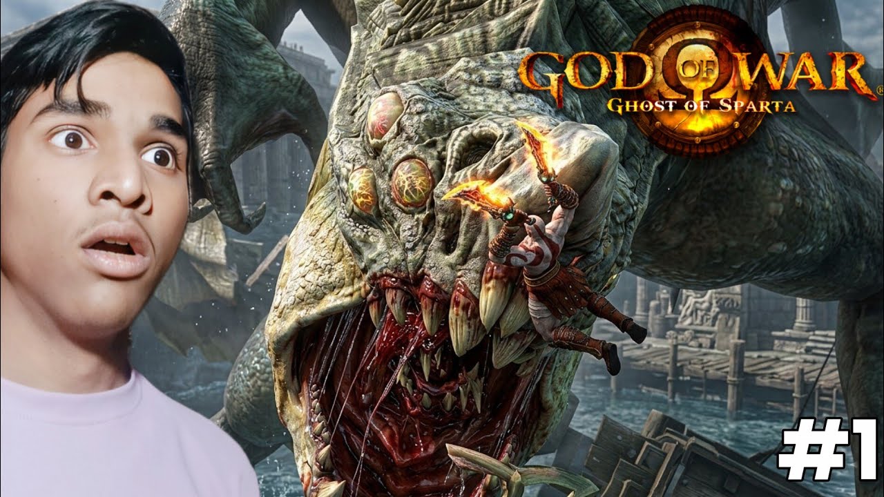 Started the Game with a Battle Against the Biggest Monster! | God of war ghost of sparta episode 1
