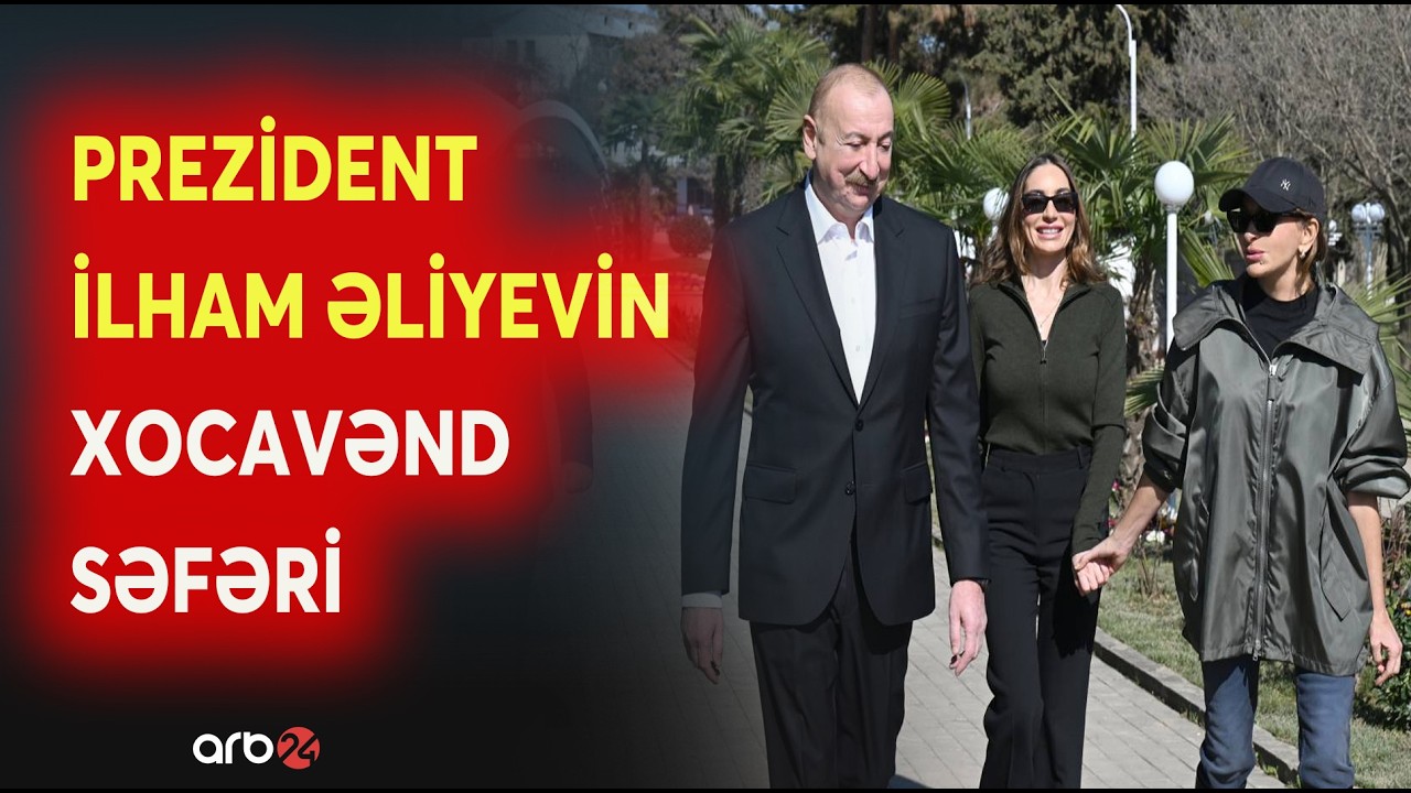 Prezident İlham Əliyev Xocavənd kəndində görülən yenidənqurma işləri ilə tanış olub