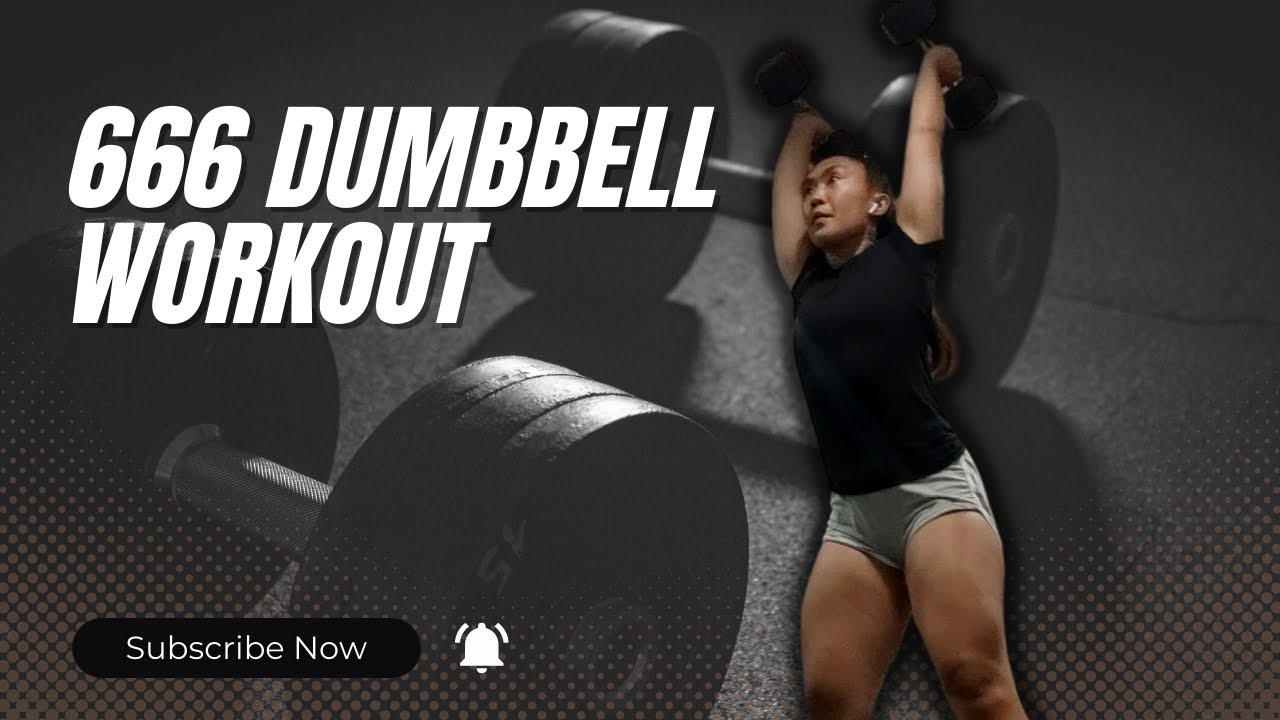 DAY 30 666 WORKOUT CROSSFIT DUMBBELL WORKOUT AMRAP 12