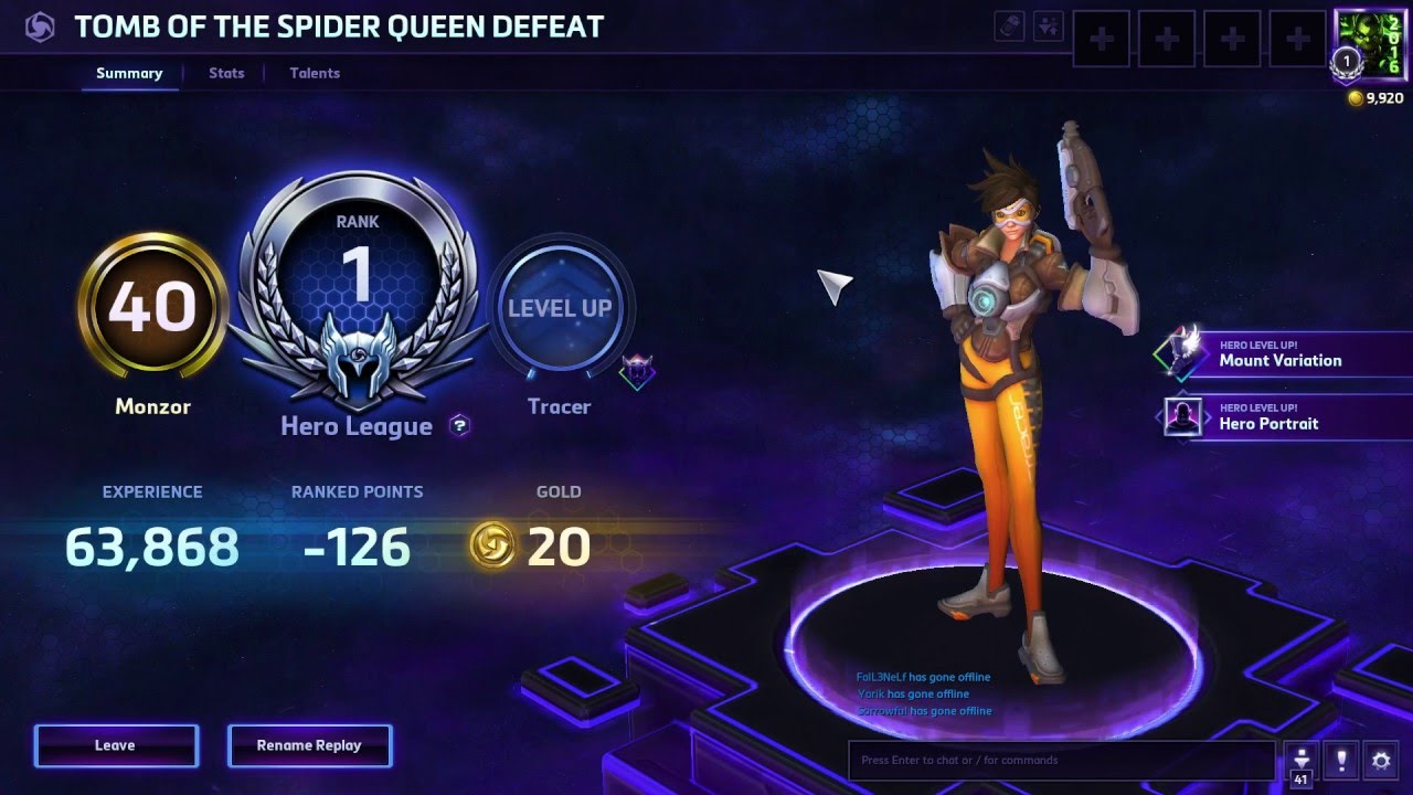Heroes of the Storm (Gameplay), Tracer (Rank 1 Hero League HotS Commentary)