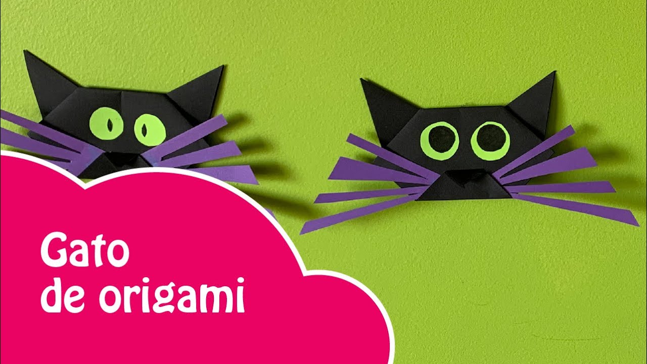 Cómo hacer un gato de origami