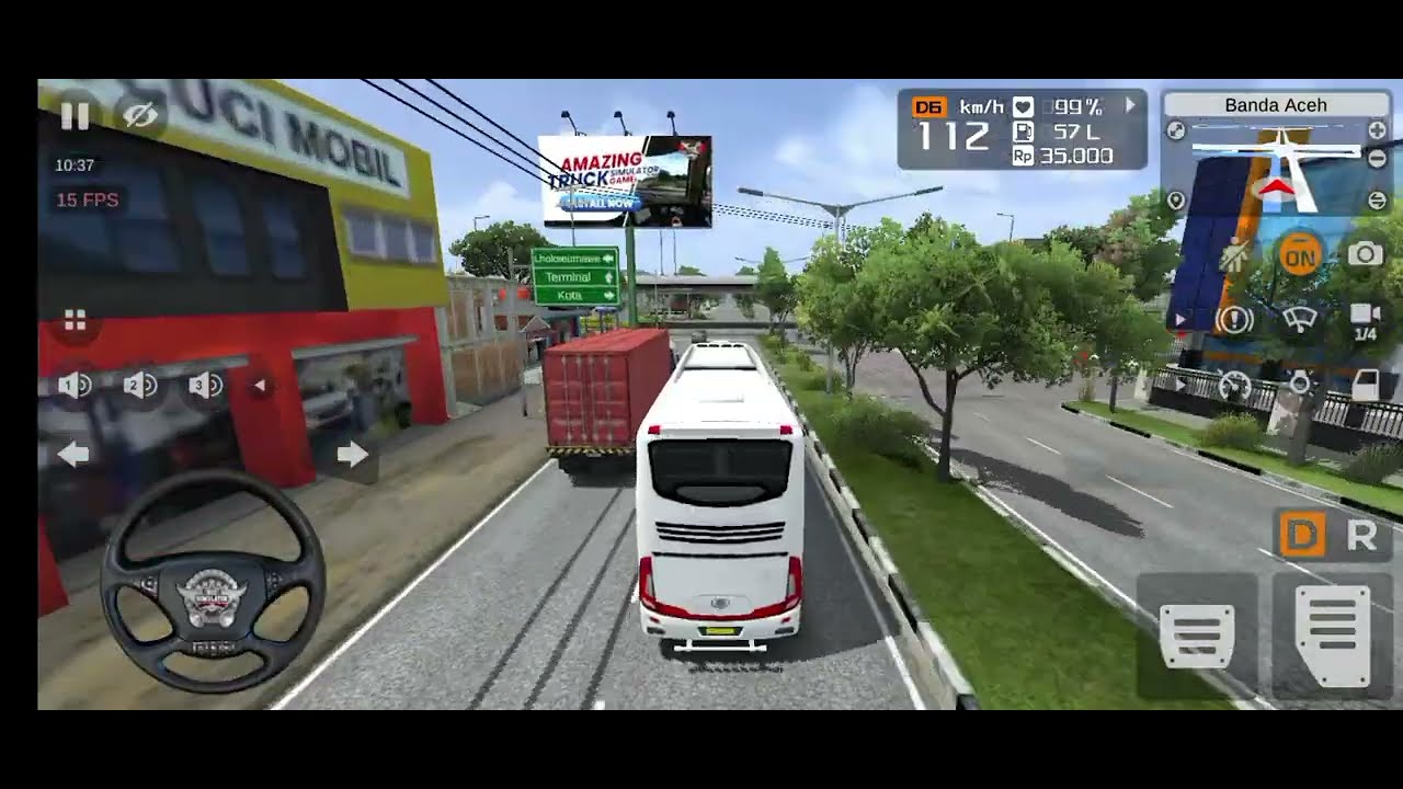NEW UPDATE in bus simulator indonesia game play vlog (1) 🎭