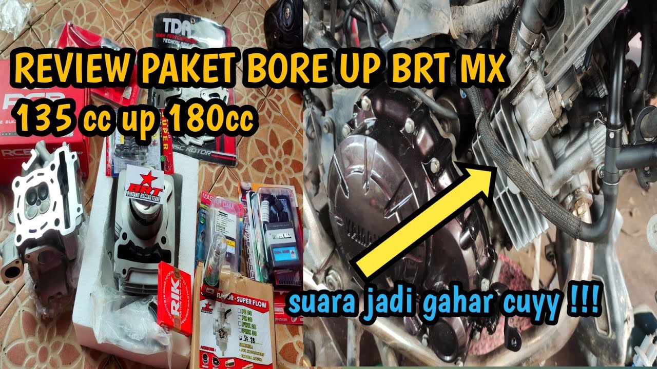 review paket boreup BRT Jupiter MX 180cc