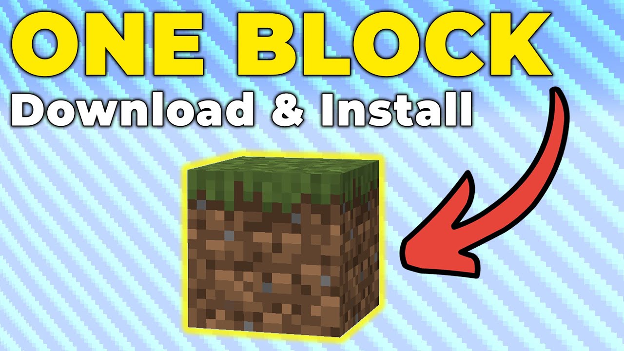 Как играть в One Block в Minecraft