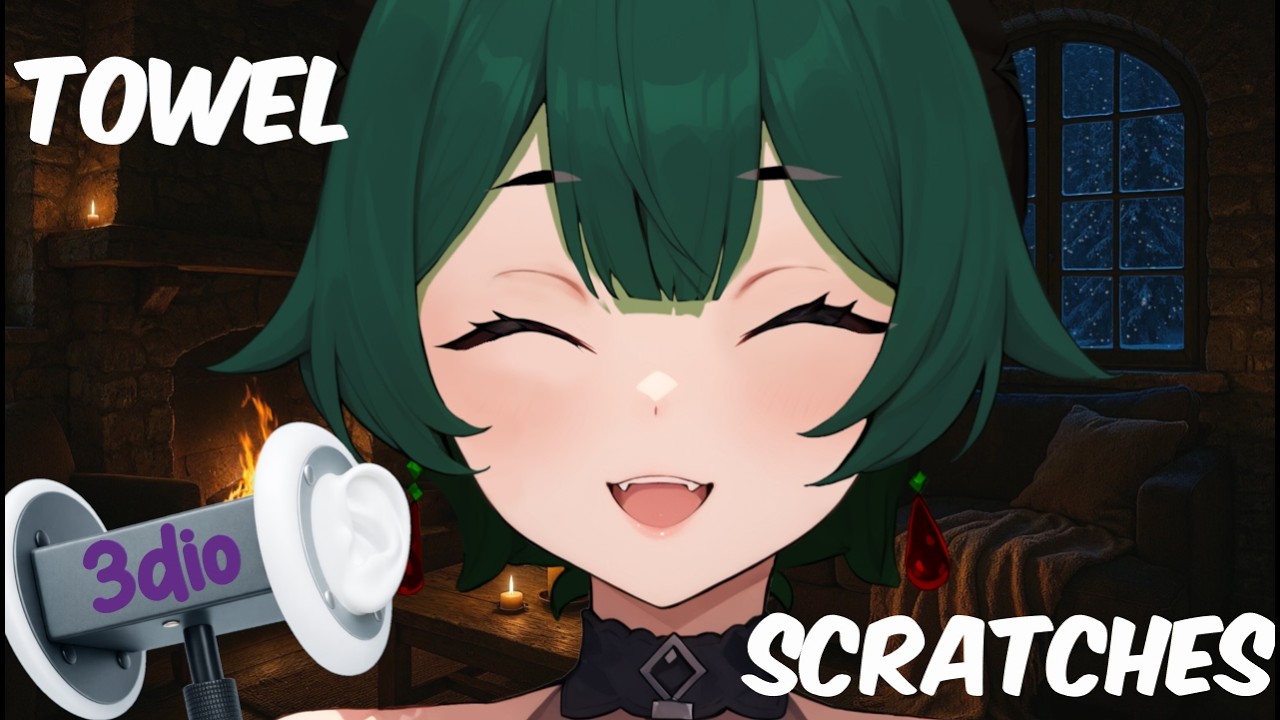 [ASMR] Intense Towel Scratching On 3Dio (No Talking)