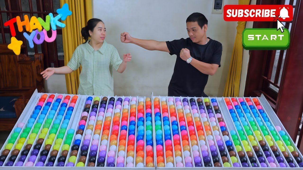 🌈🔥🆚️ Color Ball Sorting Game | Satisfying ASMR & Puzzle Duel - Who's the Winner?  Level 19